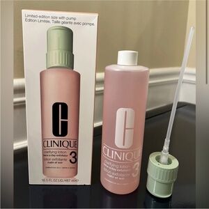 Clinique Clarifying 3 Lotion Exfoliator  16.5oz JUMBO WITH PUMP Limited Edition